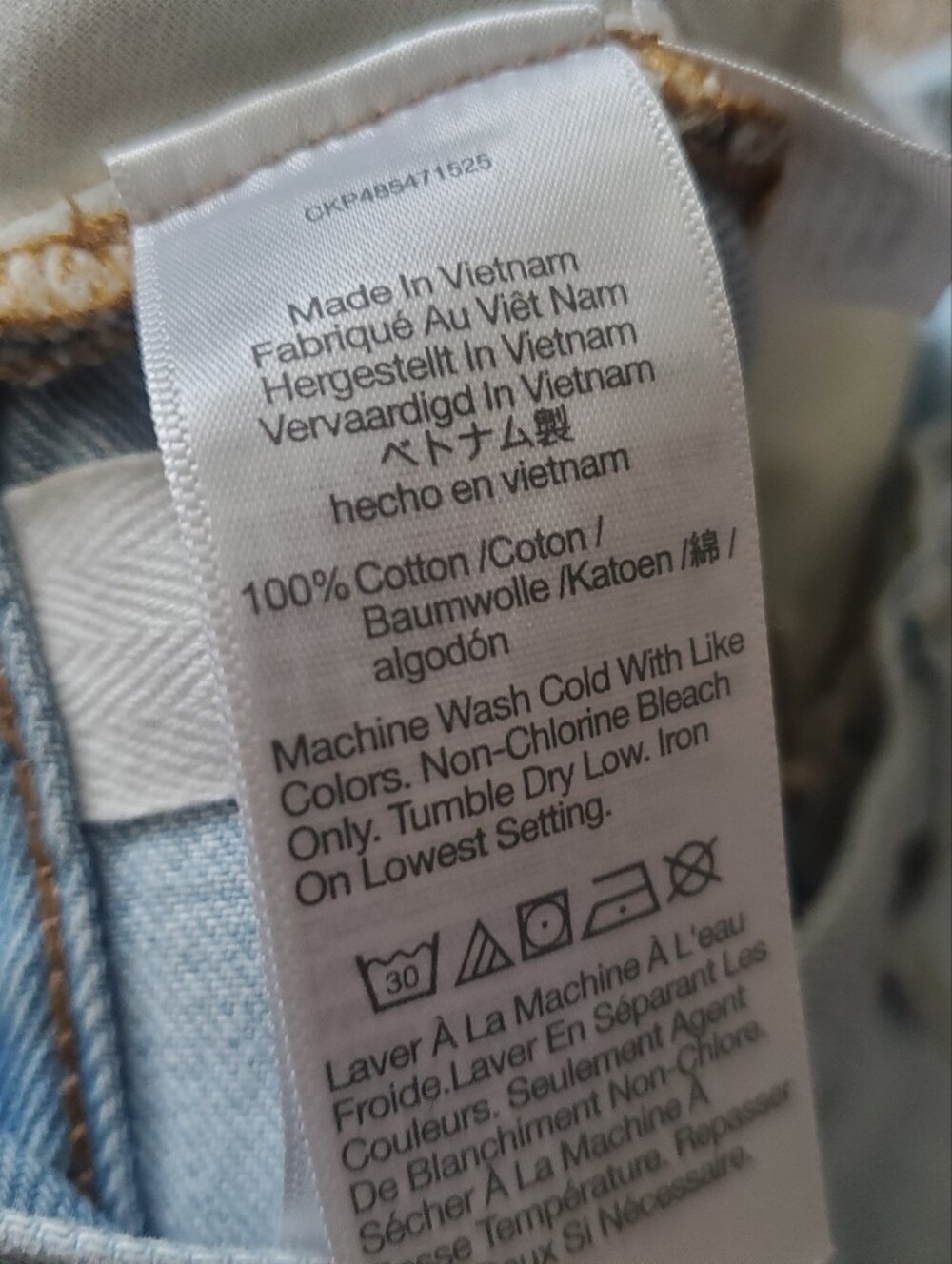 Madewell The Perfect Vintage Wide Leg Crop Jean Light Blue Womens Size 24 Cotton - Picture 7 of 9